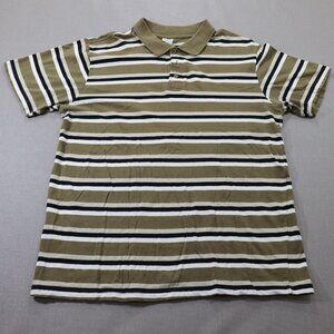 Vintage Vese Polo Golf Shirt Mens Size XL Striped Green